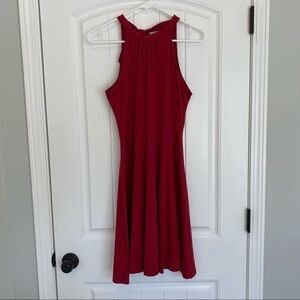 Ouges Red Sleeveless Fit & Flare Dress Size Small